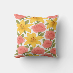 Almofada Rosa e Travesseiro decorativo Lily