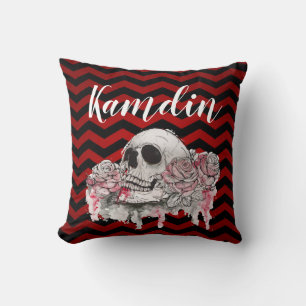 Almofada Rosa Gothic Chevron, Travesseiro personalizado, ve