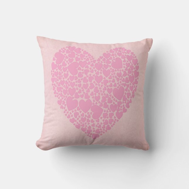 Almofada Rosa Hearts (Frente)