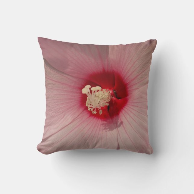 Almofada Rosa Hibiscus Fotografar Cushion (Frente)