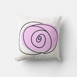 Almofada Rosa Lilac solteiro frente quadrado multiverso