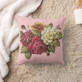 Almofada Rosa Lily Flowers Floral Rosa
