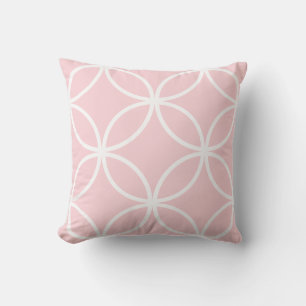 Almofada Rosa pálido bonito e o branco circundam as pétal