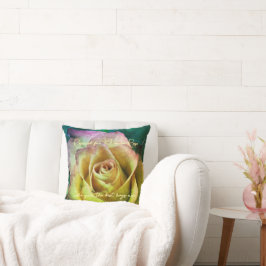 Almofada Rosa Personalizável Nome e Travesseiro decorativo 