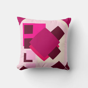 Almofada rosa-rosa-abstrato
