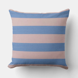 Almofada Rosa Rosa e Serenity Baby Blue Stripes