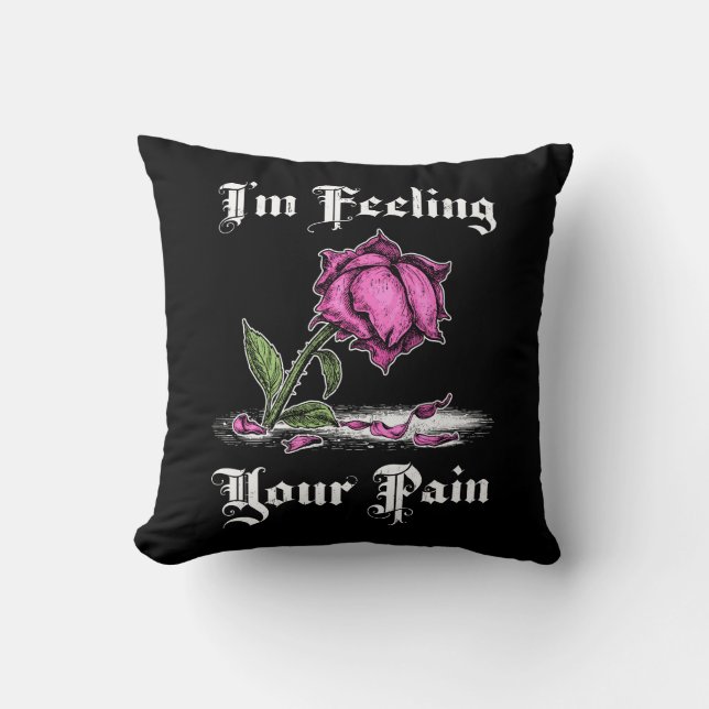 Almofada Rosa Rosa Rosa Rosa Rosa Rosa Rosa, em Desespero,  (Frente)