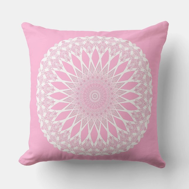 Almofada Rosa Rosa Rosa Rosa Rosa Tristyns Mandala (Frente)