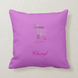 Almofada Rosa & roxo para o travesseiro decorativo