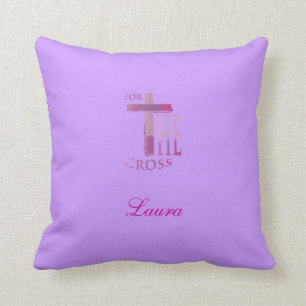 Almofada Rosa & roxo para o travesseiro transversal - Lt