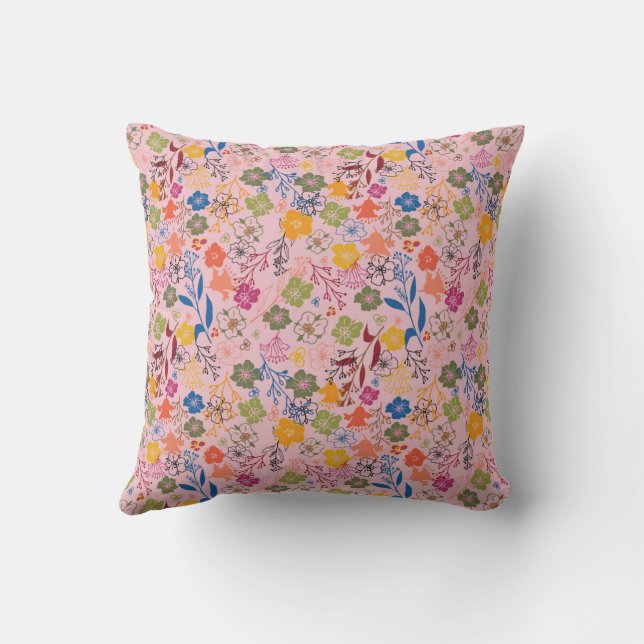 Almofada Rosa Sombra Batik Moderno (Verso)