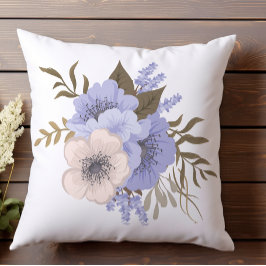 Almofada Rosa Suave e Floral Lavanda