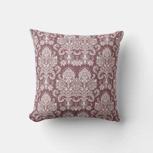 Almofada Rosa Taupe Victorian Damask