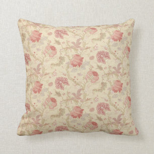 Almofada Rosa & travesseiro floral Dourado
