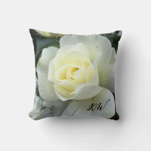 Almofada Rosa White Photo Garden