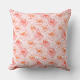Almofada Rosas bonito de Cor de Água Rosa