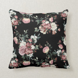 Almofada Rosas brancas e cor-de-rosa elegantes na Design Fl