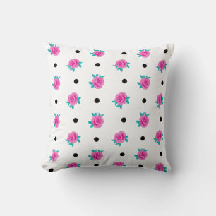 Almofada Rosas Cor-de-Rosa & Bolinhas – Whimsy Home Estampa