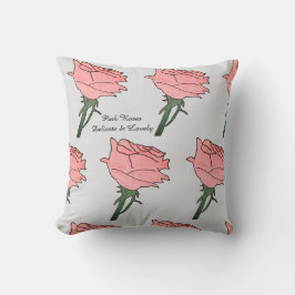 Almofada Rosas Cor-de-Rosa - Delicadas e Lindas