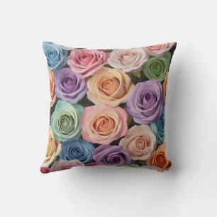 Almofada Rosas de cor de pastel