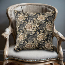 Rosas de Lace Elegante Vitoriano Preto