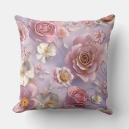 Almofada Rosas de Lavandas românticas