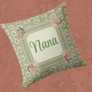 Almofada Rosas de Memória Personalizadas Vintage em Renda