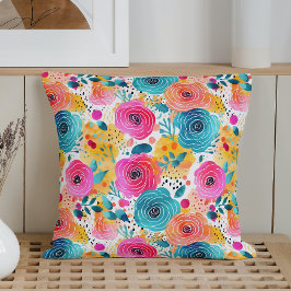 Almofada Rosas de Whimsical Watercolor