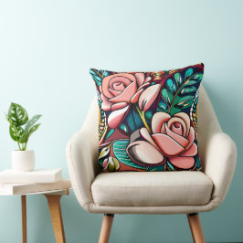 Almofada Rosas duplos: um arranjo flexível espetacular