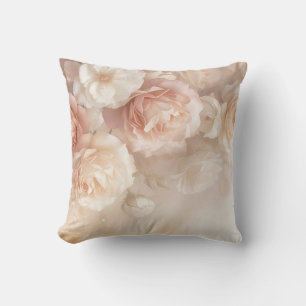 Almofada Rosas em Aquarela 3D Blush