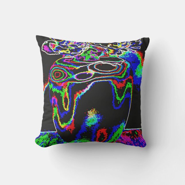 Almofada Rosas neon (Frente)