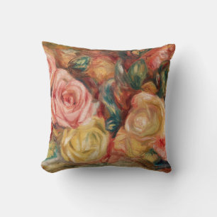 Almofada Rosas por pintura impressionista do Renoir