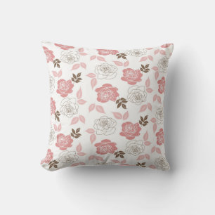 Almofada Rosas Rosa Floral