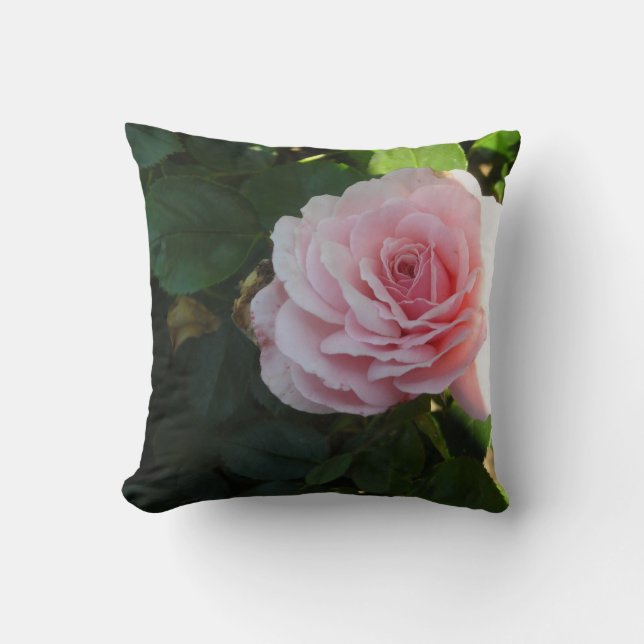 Almofada Rosas Rosa Suave (Frente)