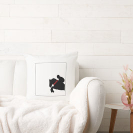 Almofada Rosas vermelhas de Silhoule do Equestrian Horse Sh