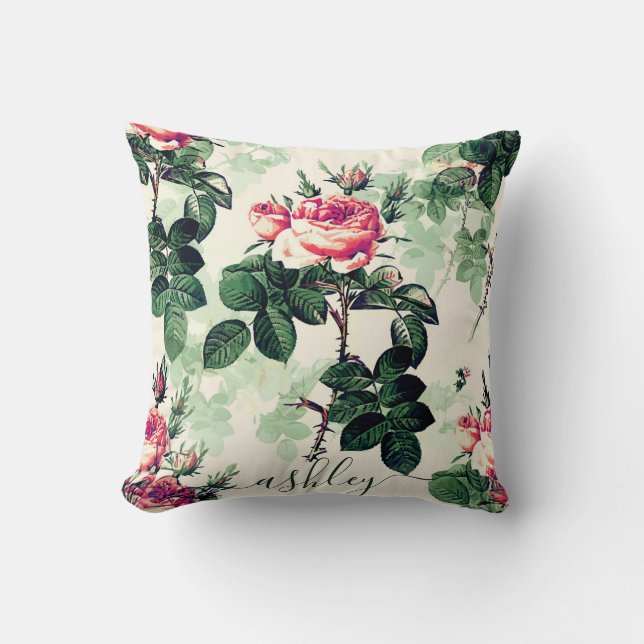 Almofada Rosas Vintage (Frente)