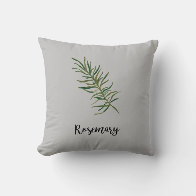 Almofada Rosemary Primavera Herb Travesseiro decorativo (Frente)