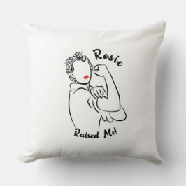Almofada Rosie Raised Decade - Impressão de tela