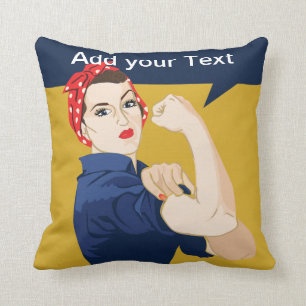 Almofada Rosie Riveter Strong Woman