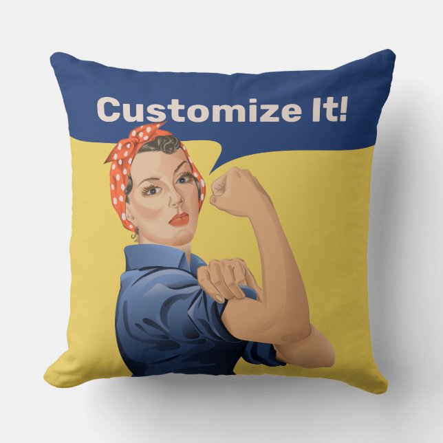 Almofada Rosie the Riveter (Frente)