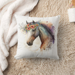 Almofada Rosto de cavalo com coroa