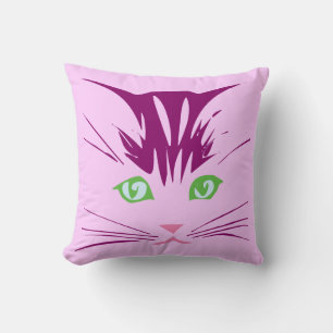 Almofada Rosto de Gatinho Fofo Doce Cartoon Kawaii