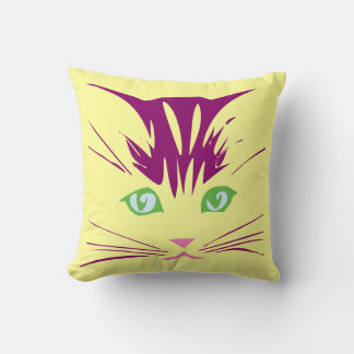 Almofada Rosto de Gatinho Fofo Doce Kawaii Desenho Animado