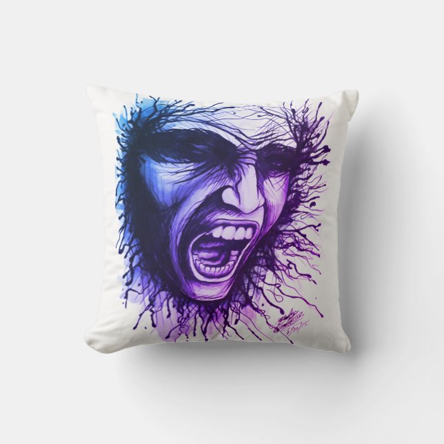 Almofada Rosto de Gritação (Frente)