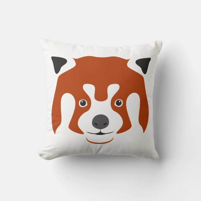 ALMOFADA ROSTO DE PANDA VERMELHO (Frente)