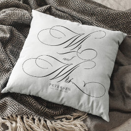 Almofada Roteiro de caligrafia personalizado para casamento