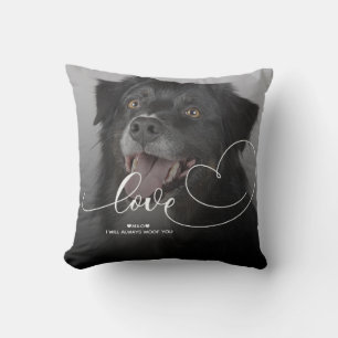 Almofada Roteiro de Coração de Amor Foto de Animal de Est