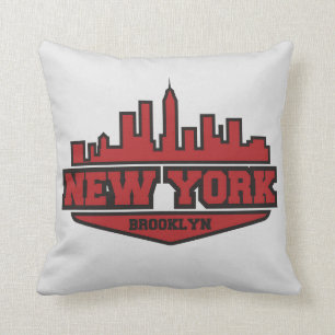 Almofada Roteiro do estilo do bloco de Brooklyn New York  