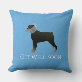 Almofada Rottweiler, fique bem em breve Design