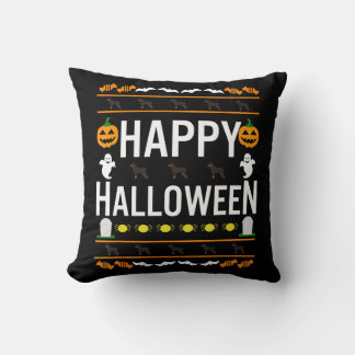 Almofada Rottweiler Halloween Preguiçoso Cachorrinho